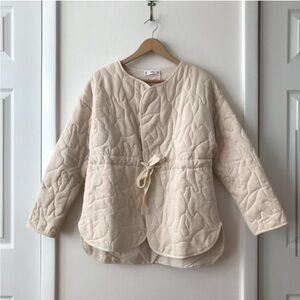 Mango Catalina Quilted Drawstring Jacket